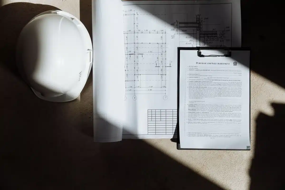 Document de devis détaillé avec spécifications de travaux et matériaux
