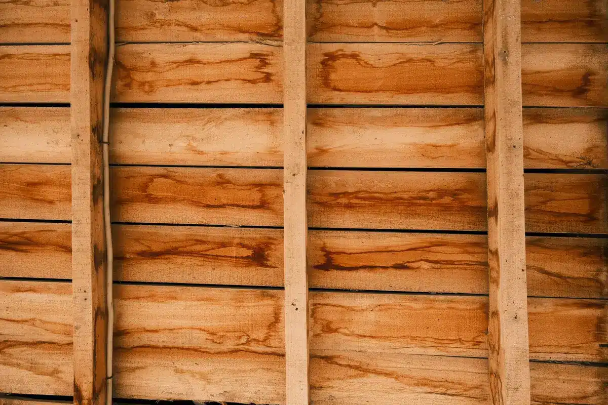 Assemblage d'une structure en bois pour mezzanine de garage avec outils et équipement de sécurité