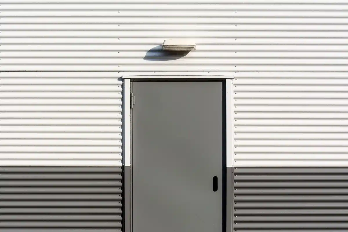 Porte de garage sectionnelle avec panneaux isolants intégrés