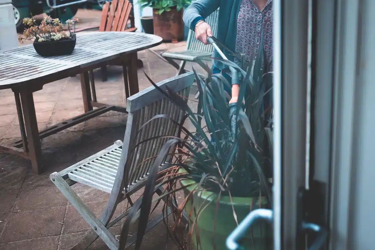 Entretien d'un jardin provençal avec terrasses, irrigation et éléments paysagers