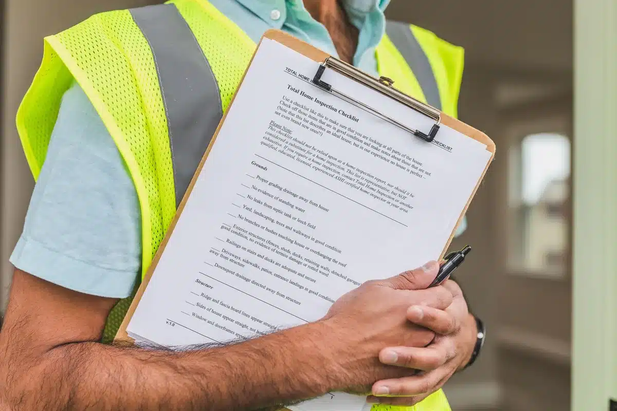 Professionnel présentant un devis détaillé avec attestation de ramonage