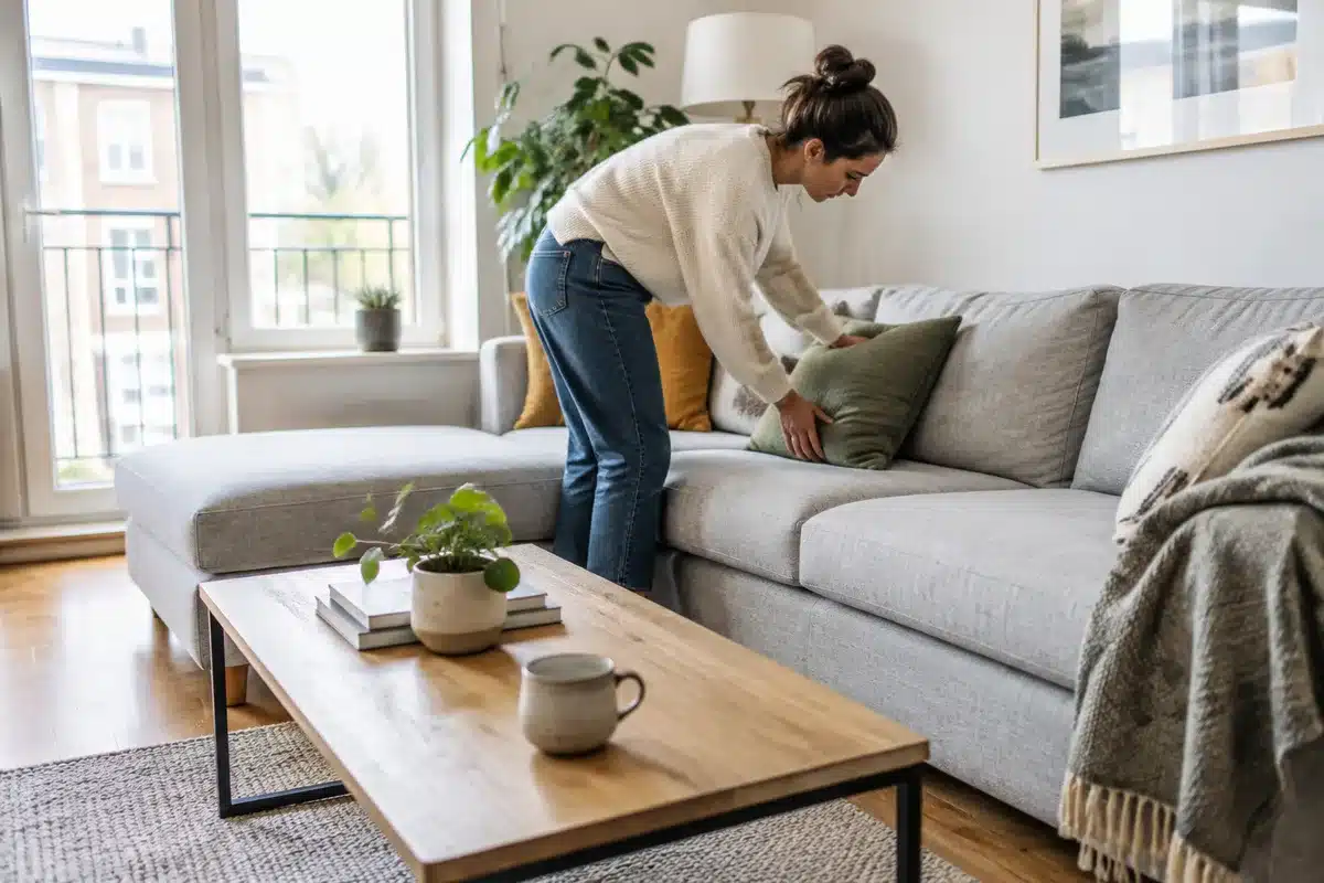 Aménager un salon autour d’un canapé d’angle : optimiser espace, circulation et style