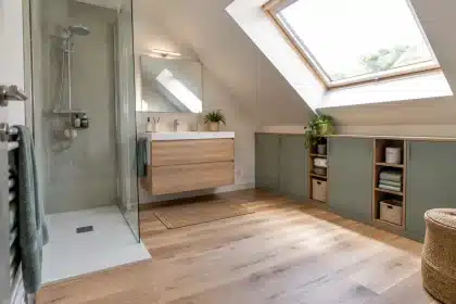 Comment aménager une salle d'eau sous les combles et tirer profit de la pente?