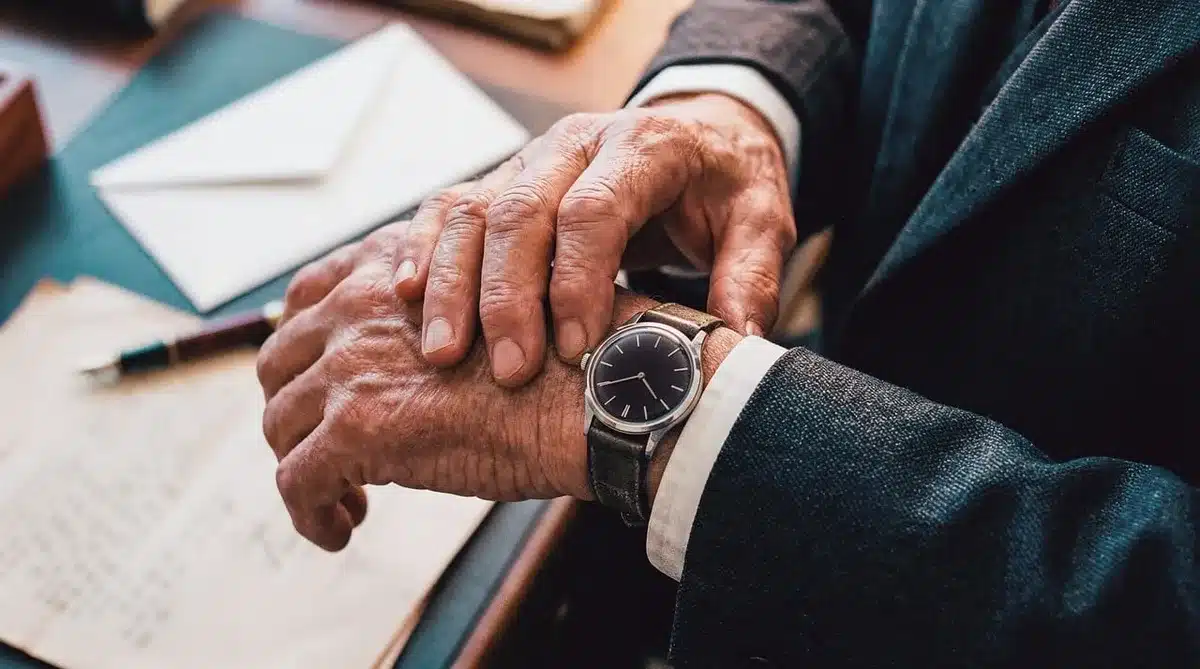 Dossiers administratifs et calendrier marquant la date d'entrée en vigueur