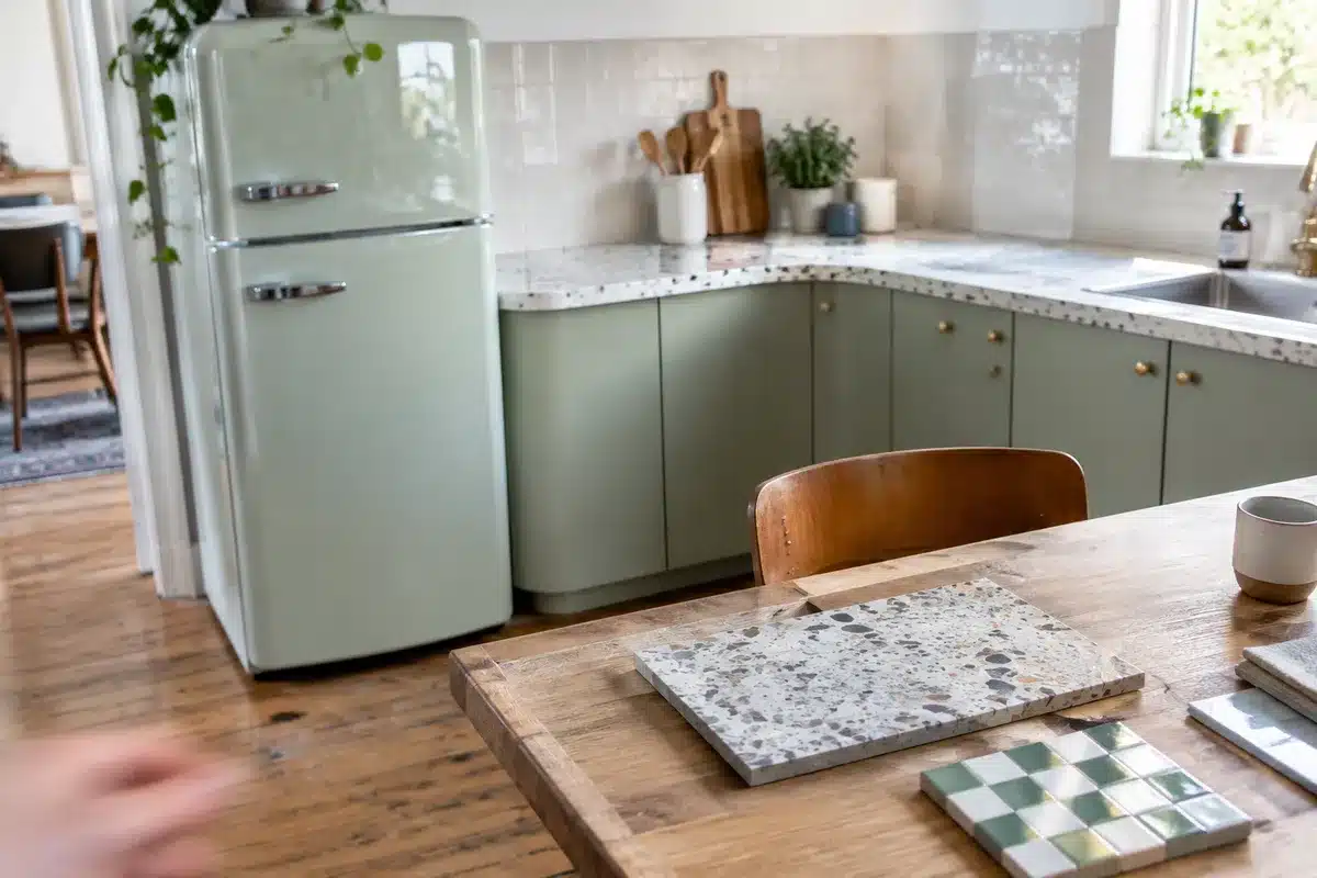 Tendances cuisine 2027 : 7 idées déco à adopter, du rétro au terrazzo en passant par le damier